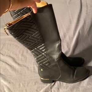 Calvin Klein wife calf knee high zip boots